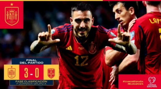 欧预赛-西班牙3-0挪威开门红 何塞卢双响奥尔莫破门凯帕门线救险