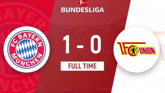 德甲-拜仁1-0战胜柏林联，格雷罗破门，凯恩进球被吹